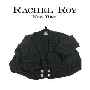 Rachael Roy Black Knit Sweater Sz L